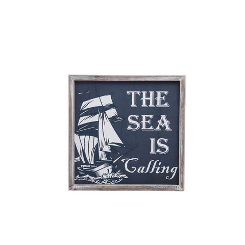 Sea Is Calling Wall Hanging Plaque Sign