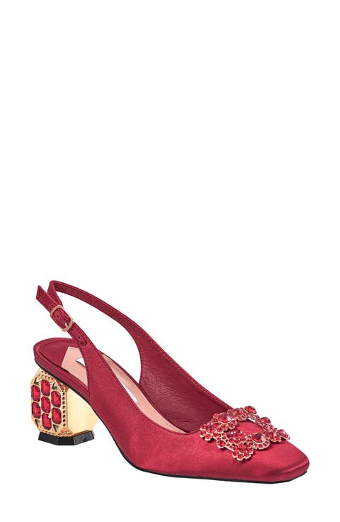 Precious Embellished Slingback Pump (Women)
