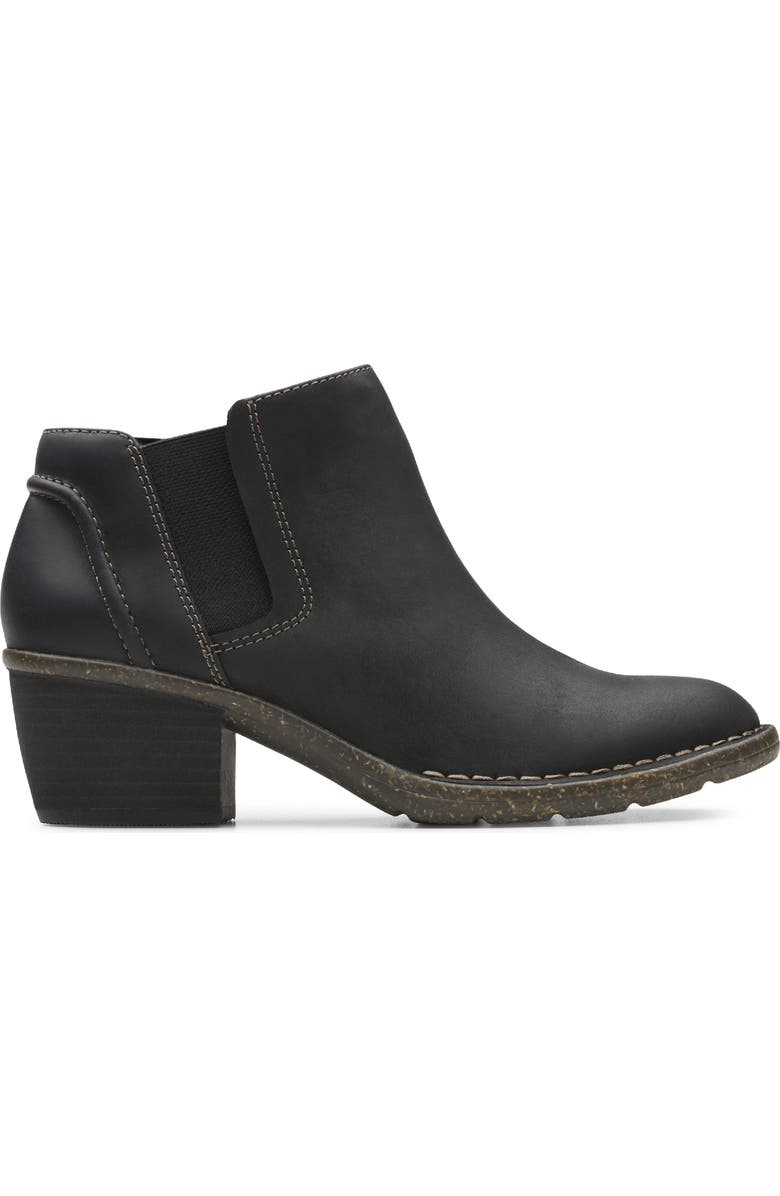 Clarks<sup>®</sup> Kastela Ankle Bootie, Alternate, color, Black Leather