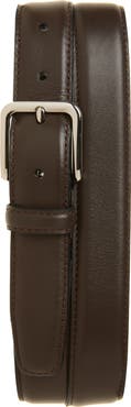 Vince Topstitch Leather Belt