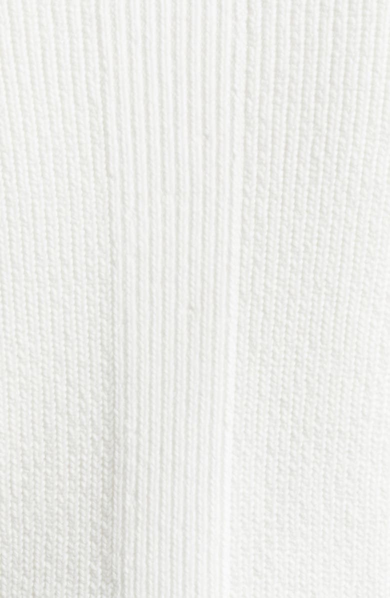 ST. JOHN Rib Knit Zip Cardigan, Alternate, color, Bright White