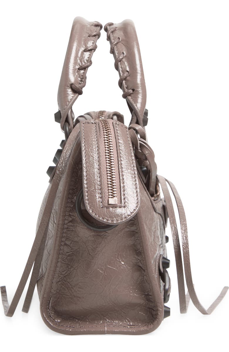 Balenciaga Mini Le City Bag, Alternate, color, 5848 Dark Noix