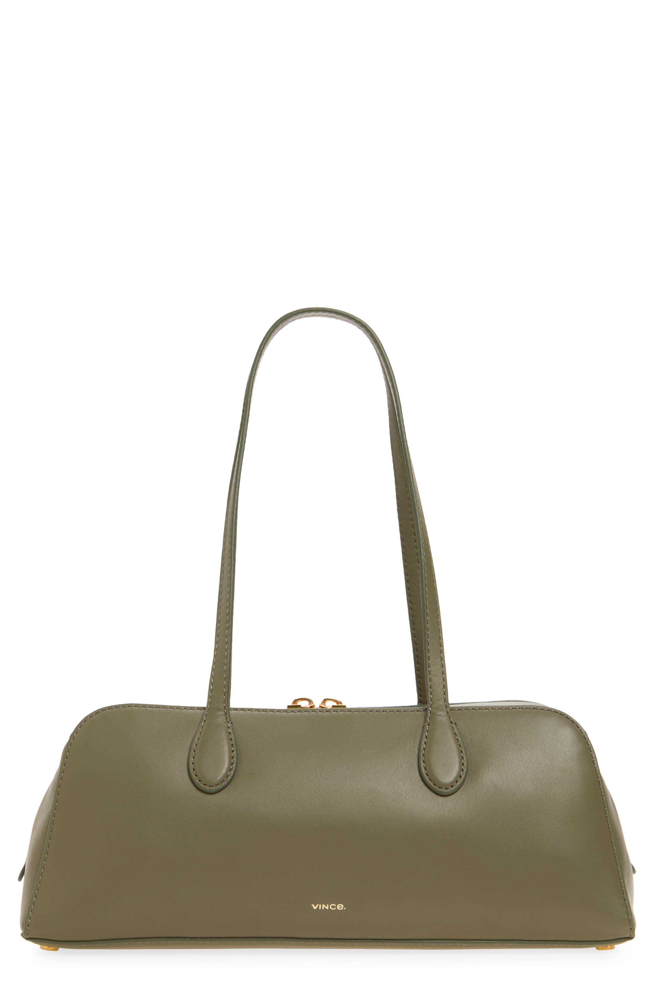 Athene Nappa Leather East/West Shoulder Bag, Main, color, PINEGROVE