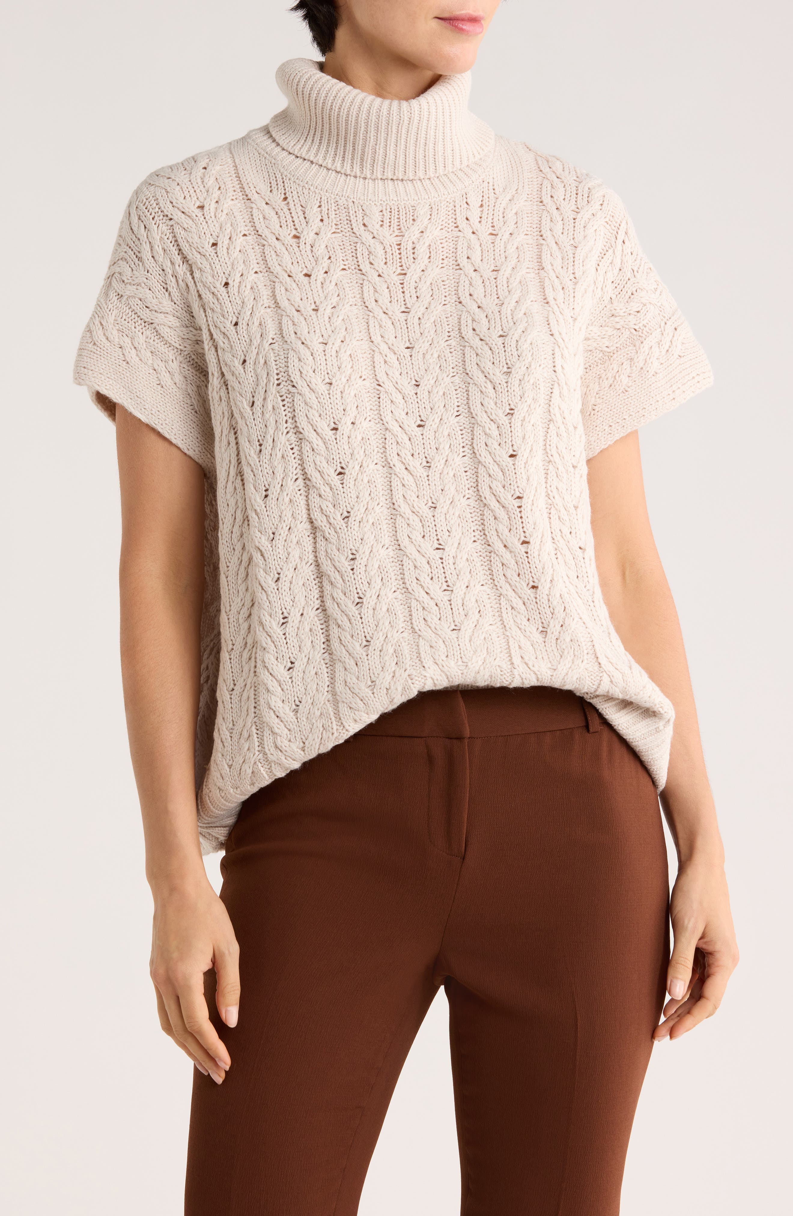 Splendid Sleeveless Turtleneck Sweater