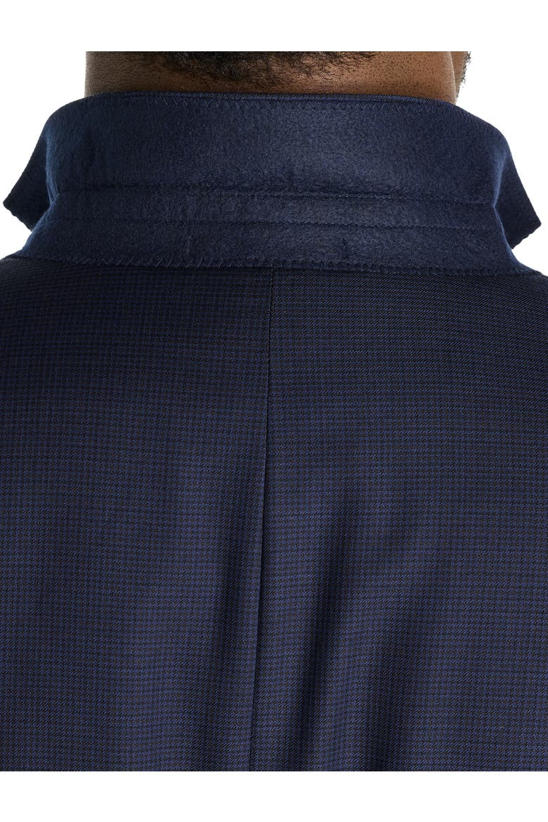Big & Tall Mini Neat Suit Jacket, Alternate, color, NAVY