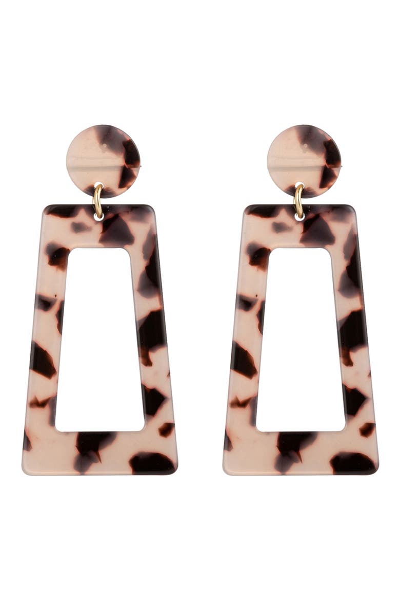 Tina Drop Earrings, Main, color, BEIGE