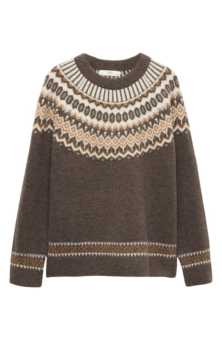 MANGO Fair Isle Sweater, Alternate, color, 