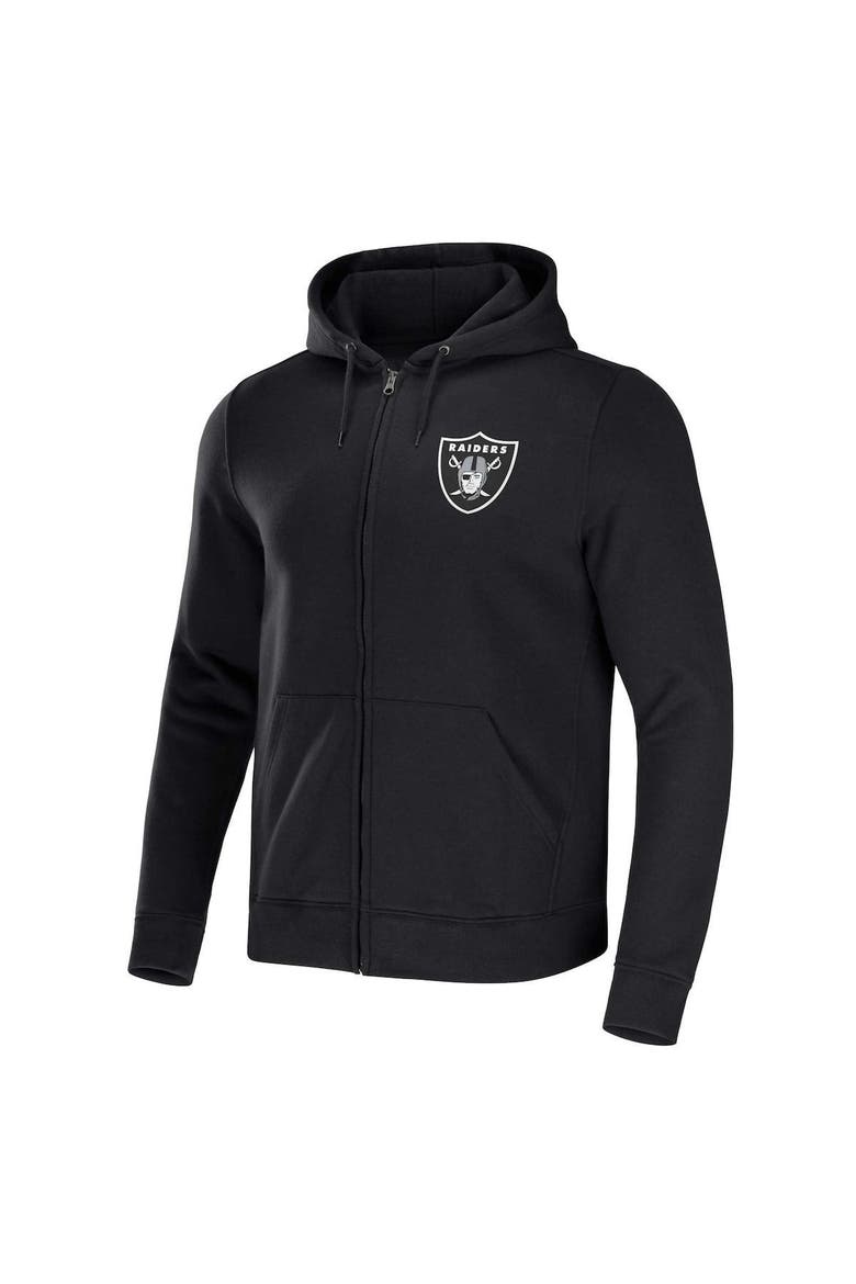 Men's NFL x Darius Rucker Collection by Fanatics Black Las Vegas Raiders Rocker Full-Zip Hoodie, Alternate, color, Black