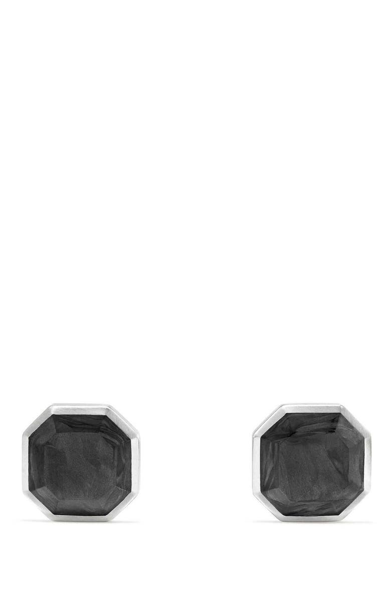 David Yurman Forged Carbon Cuff Links, Main, color,