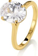D.LOUISE Oval Cubic Zirconia Solitaire Ring
