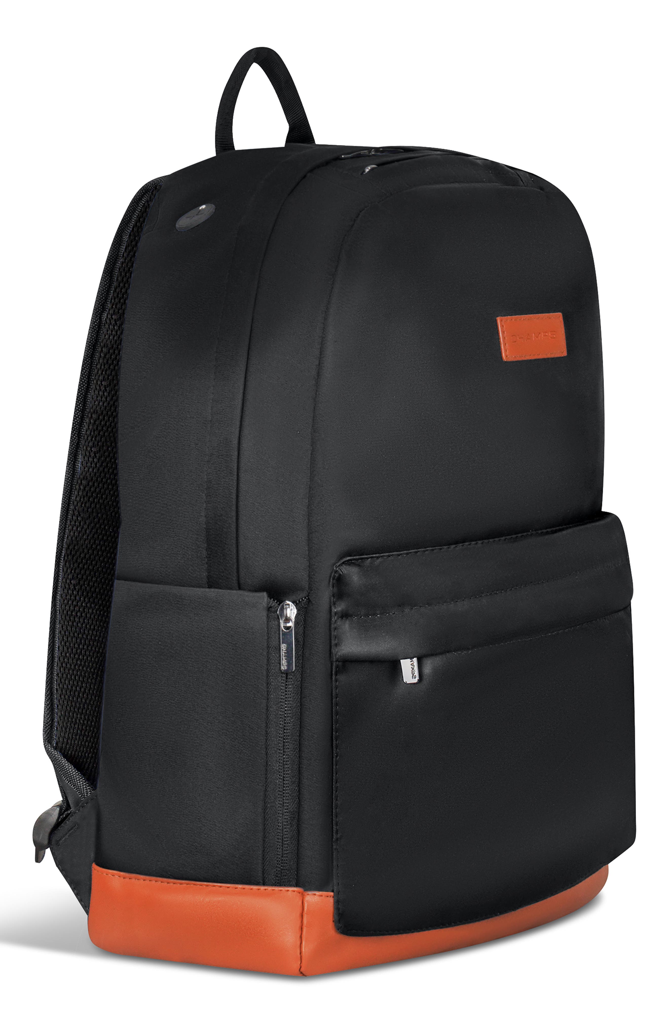CHAMPS Nylon Backpack, Alternate, color, Black