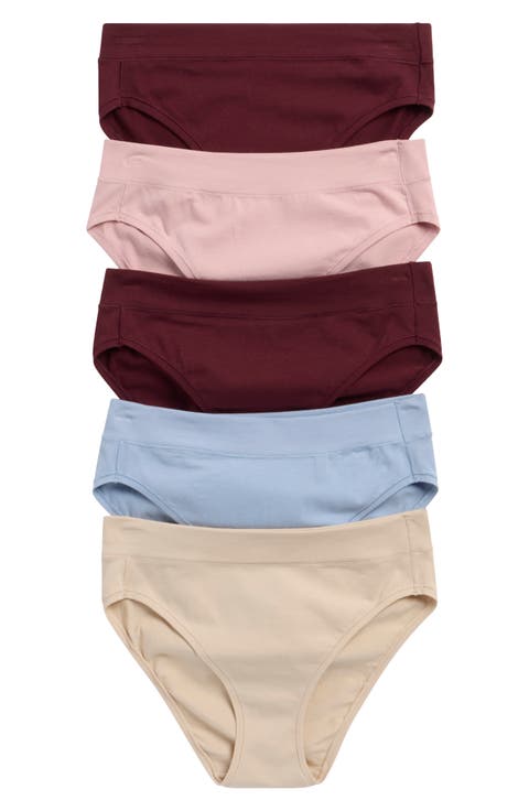 5-Pack High Cut Stretch Cotton Briefs