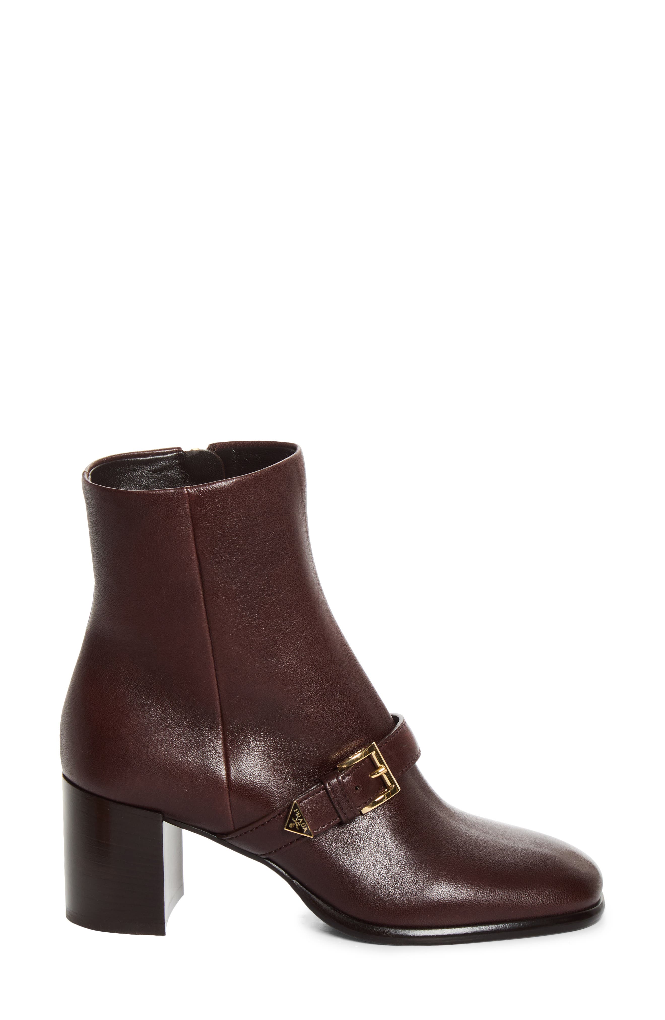 Buckle Block Heel Bootie, Alternate, color, MORO