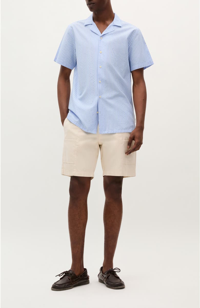 Scalpers Wilhelm Resort Shirt, Alternate, color, White Stripes