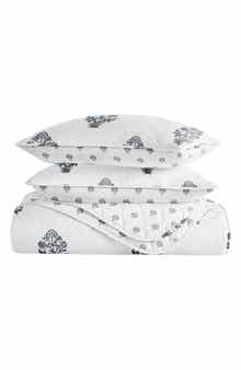 HOMESPUN Pattern Reversible Quilt & Sham Set