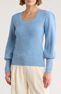 Love Token Whipstitch Sleeve Sweater