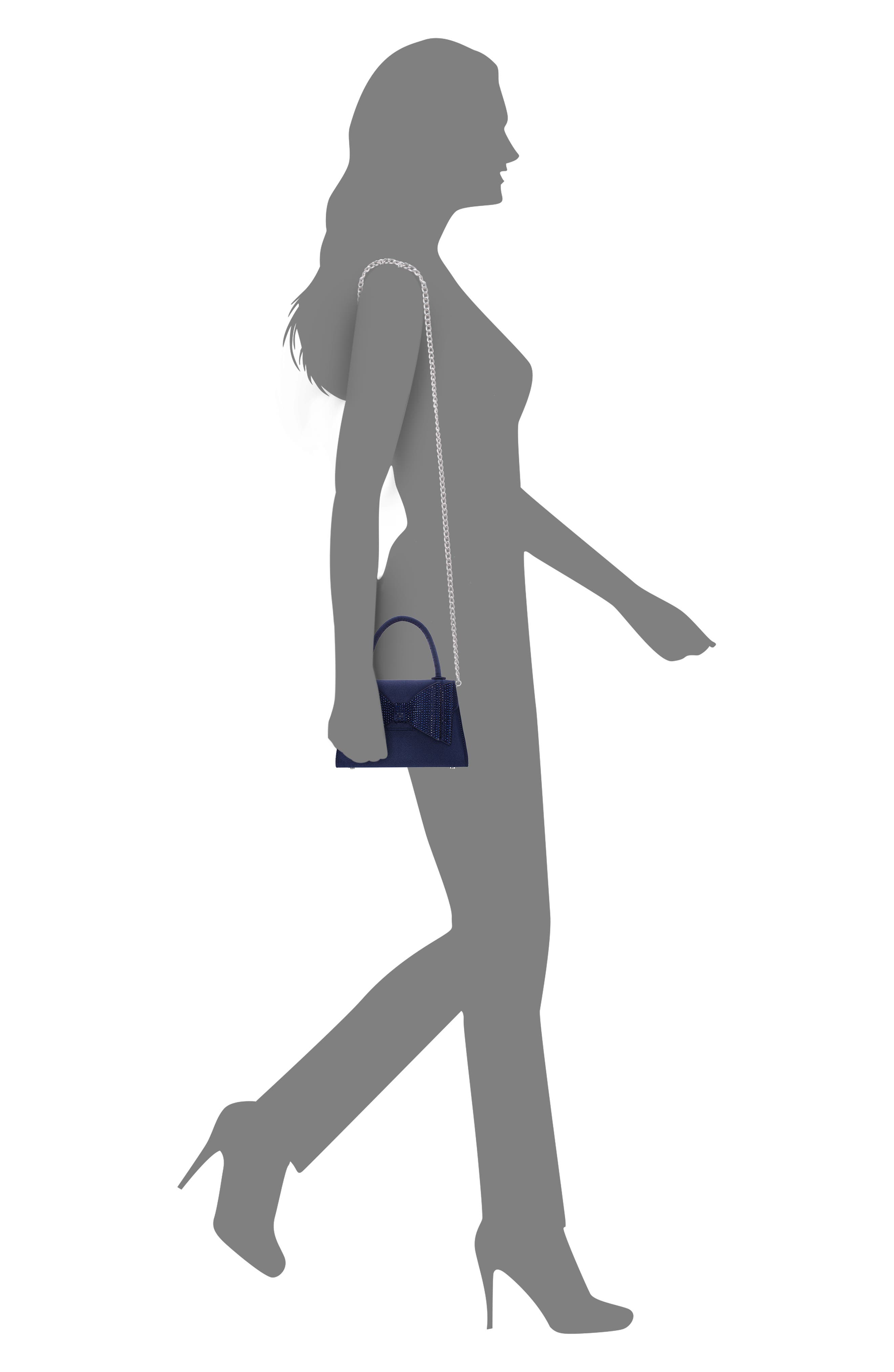 Nina Alila Top Handle Bag, Alternate, color, Navy