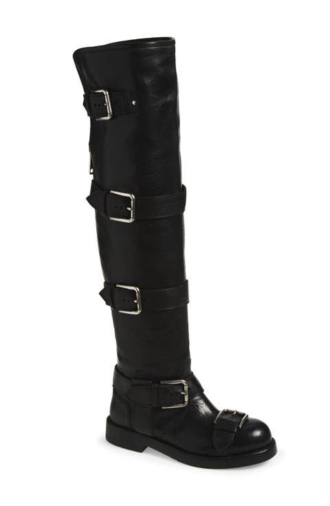 Horse Over The Knee Moto Boot (Women)