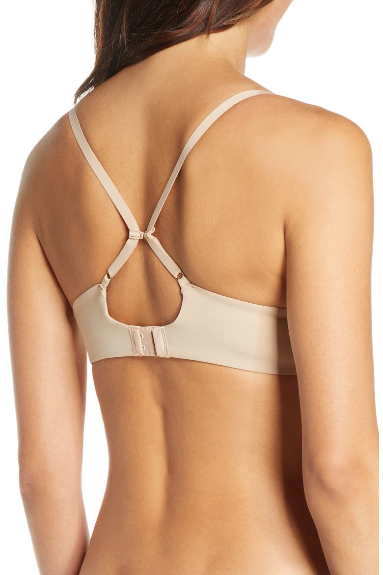 Minimal Push Up Convertible Underwire Bra, Alternate, color, CAFE