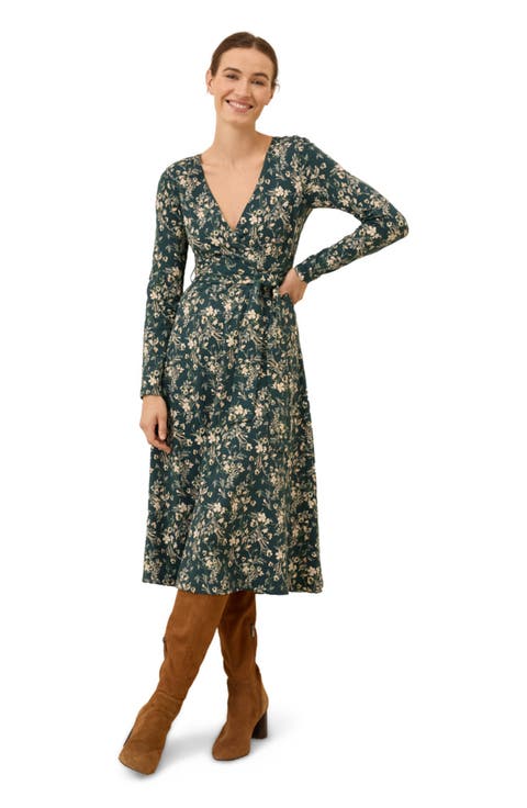 Fit & Flare Wrap Dress Made With Organic Cotton