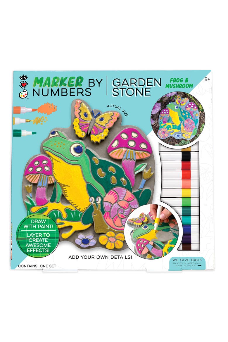 Marker by Number Garden Stone Activity Set, Main, color, NO COLOR