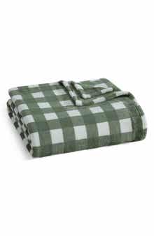 Madison Gingham Throw Blanket