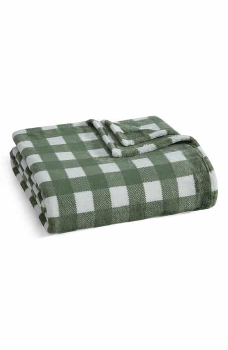 Madison Gingham Throw Blanket