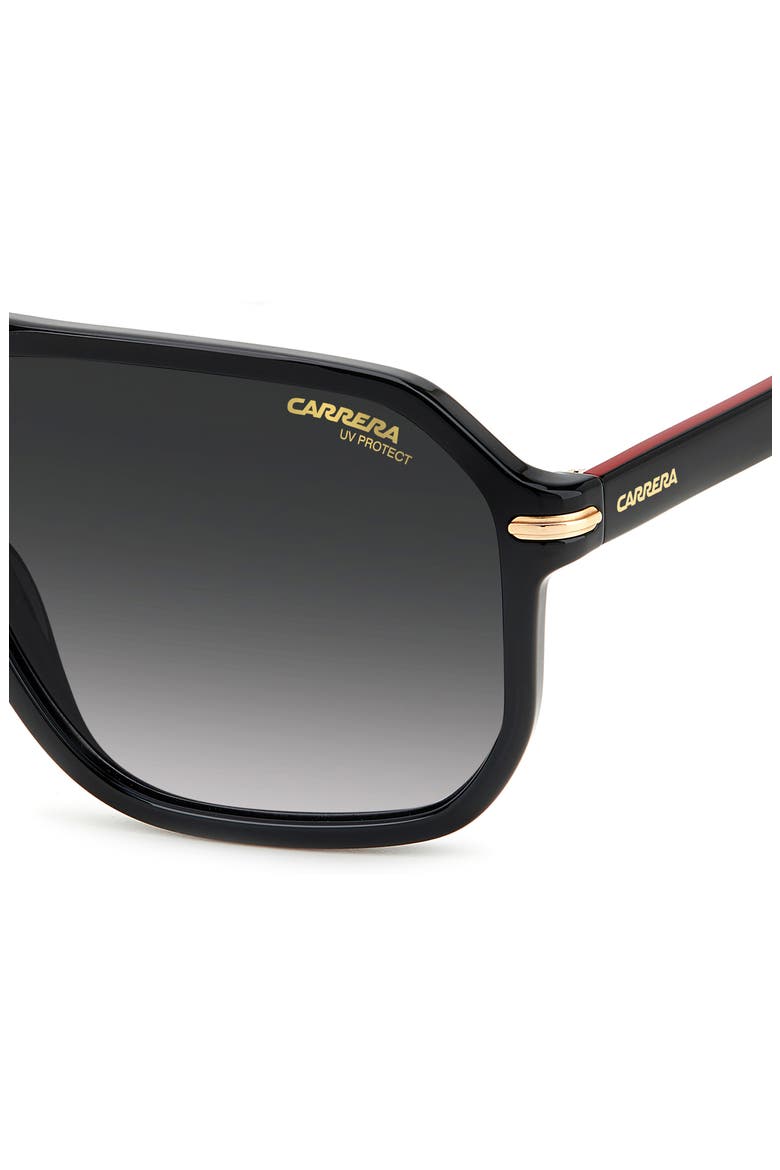 59mm Rectangular Sunglasses, Alternate, color, BLACK/ GREY SHADED