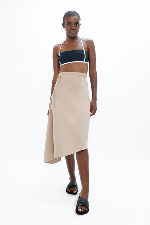 Paperbag midi skirt hotsell