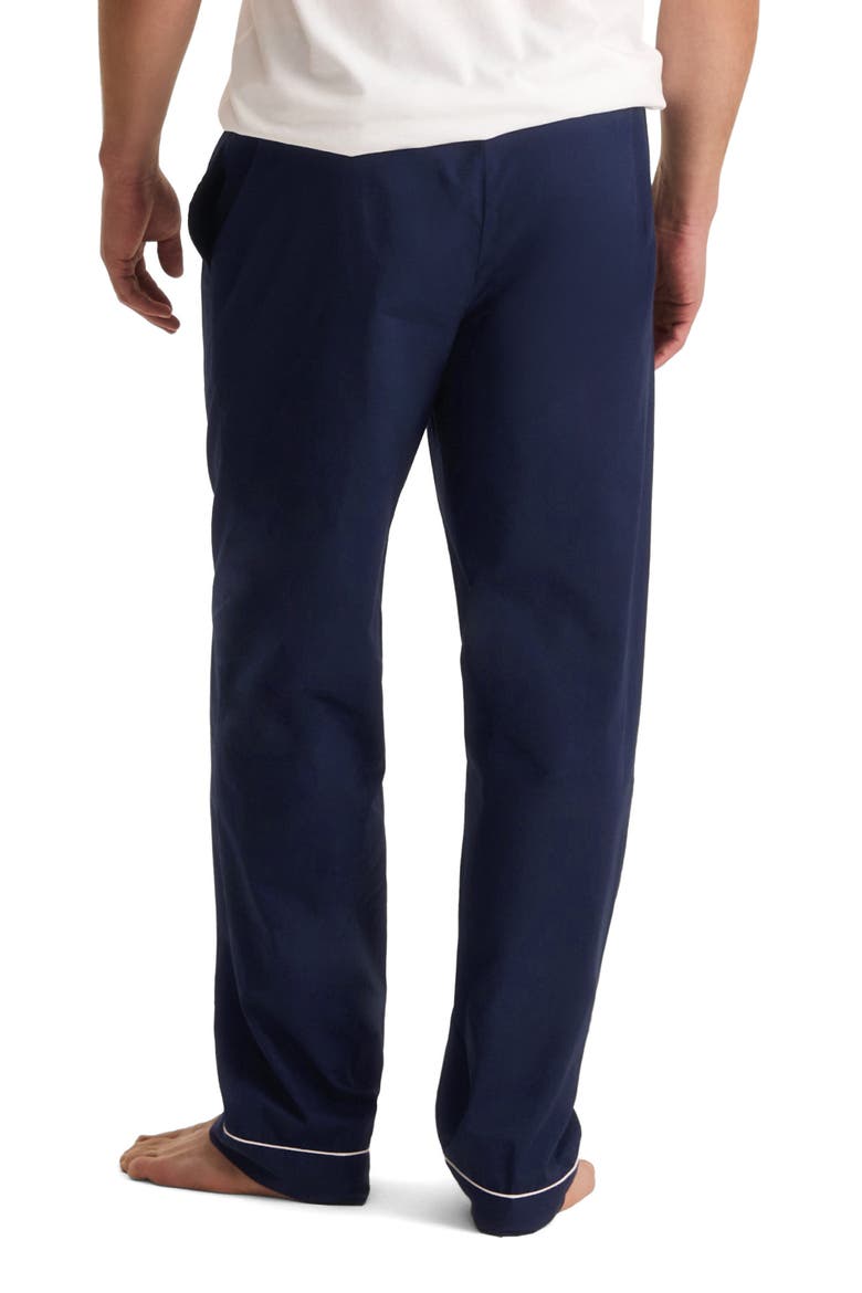 Cotton Poplin Pajama Pants, Alternate, color, NAVY
