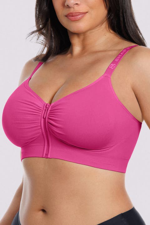 Skin Flow Seamless Front-Zip Wireless Bra