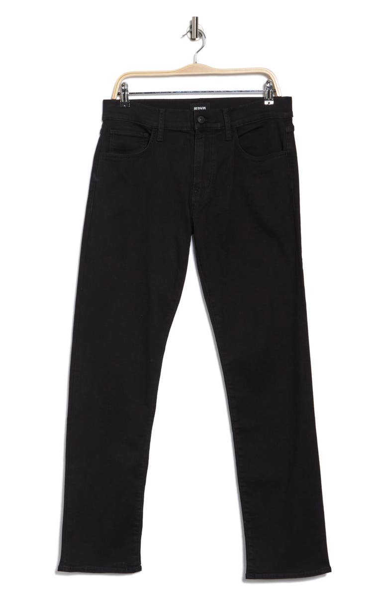 Hudson Jeans Black Stretch Slim Fit Stretch Leg Jeans, Alternate, color, Black Rinse