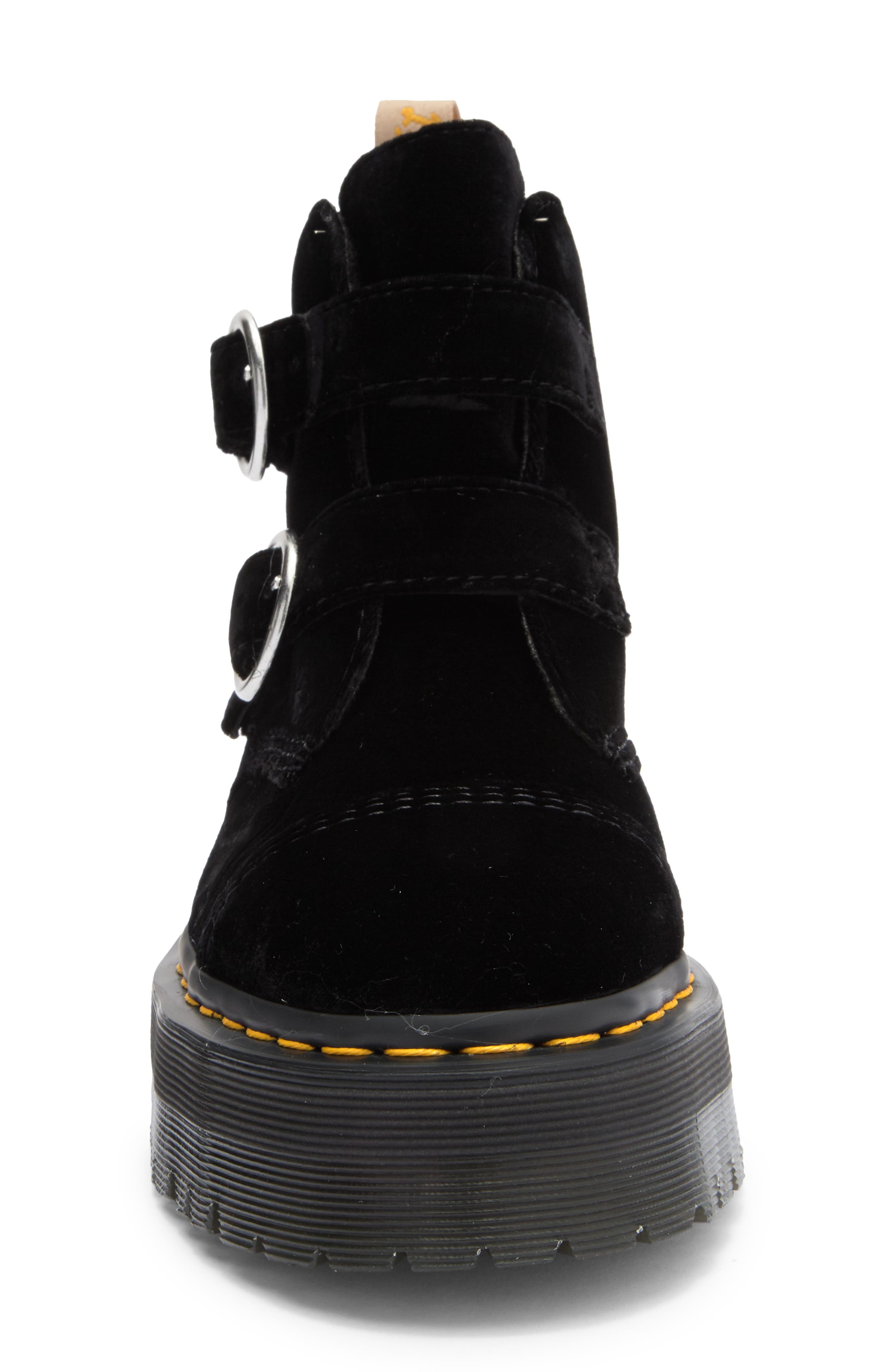 Dr. Martens Devon Double Buckle Velvet Chukka Boot, Alternate, color, 