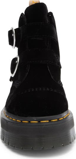Devon Double Buckle Velvet Chukka Boot