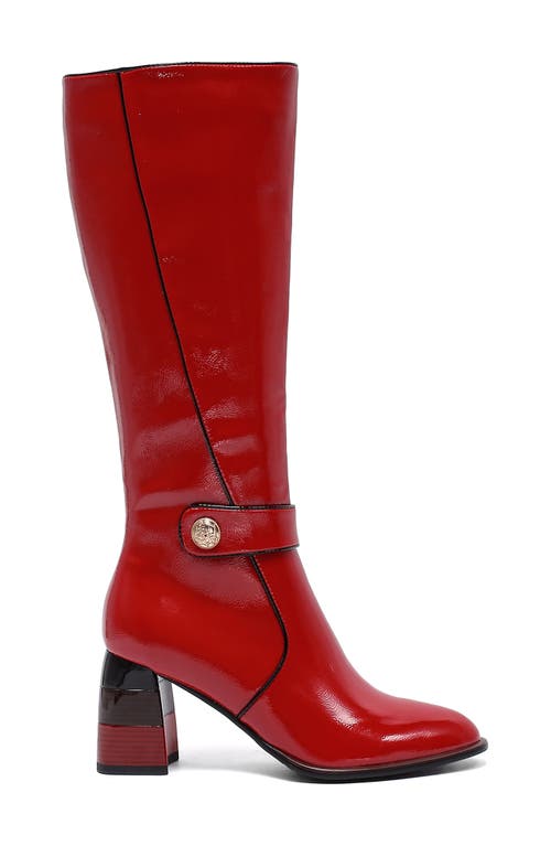 Ninety Union Randi Knee High Boot In Red