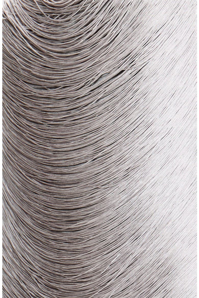 Lavinia Backless Fringe Minidress, Alternate, color, SILVER