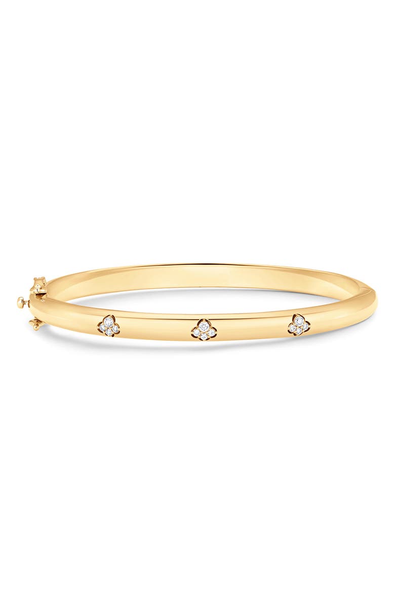 Sara Weinstock Dujour Diamond Bangle, Main, color, Yellow Gold