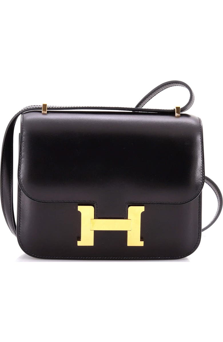 Pre-Owned Hermes Constance NM Bag Tadelakt 18, Main, color, Noir