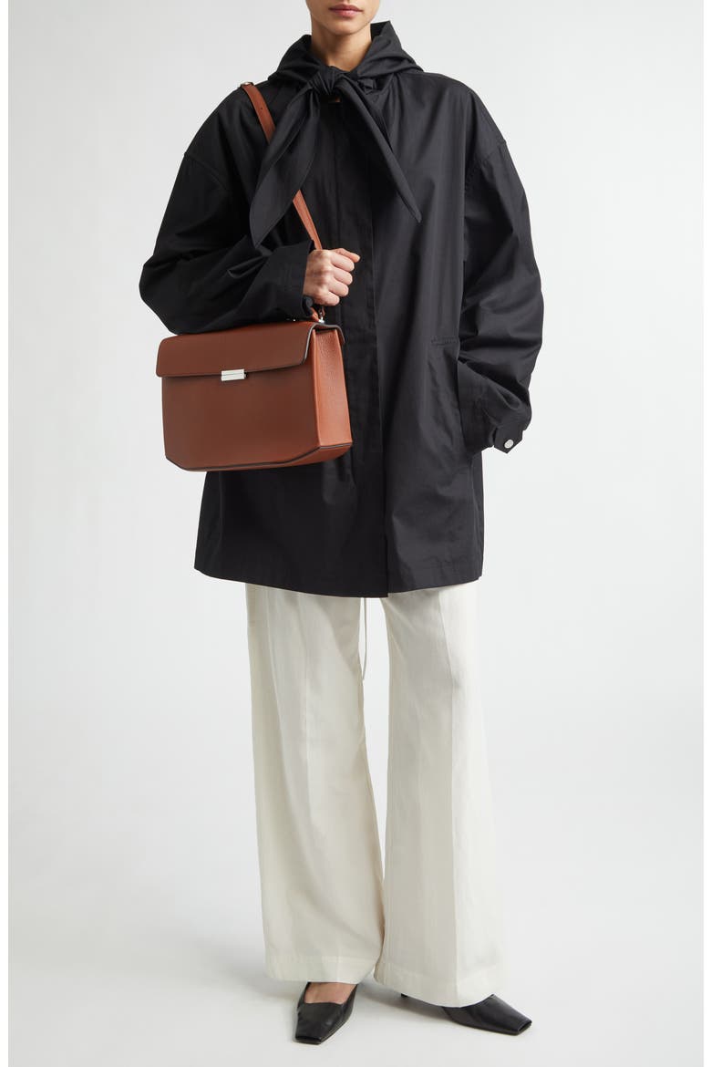 Technical Cotton Scarf Jacket, Alternate, color, BLACK