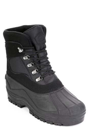 Polar Range Peak Waterproof Duck Toe Snow Boot In Black