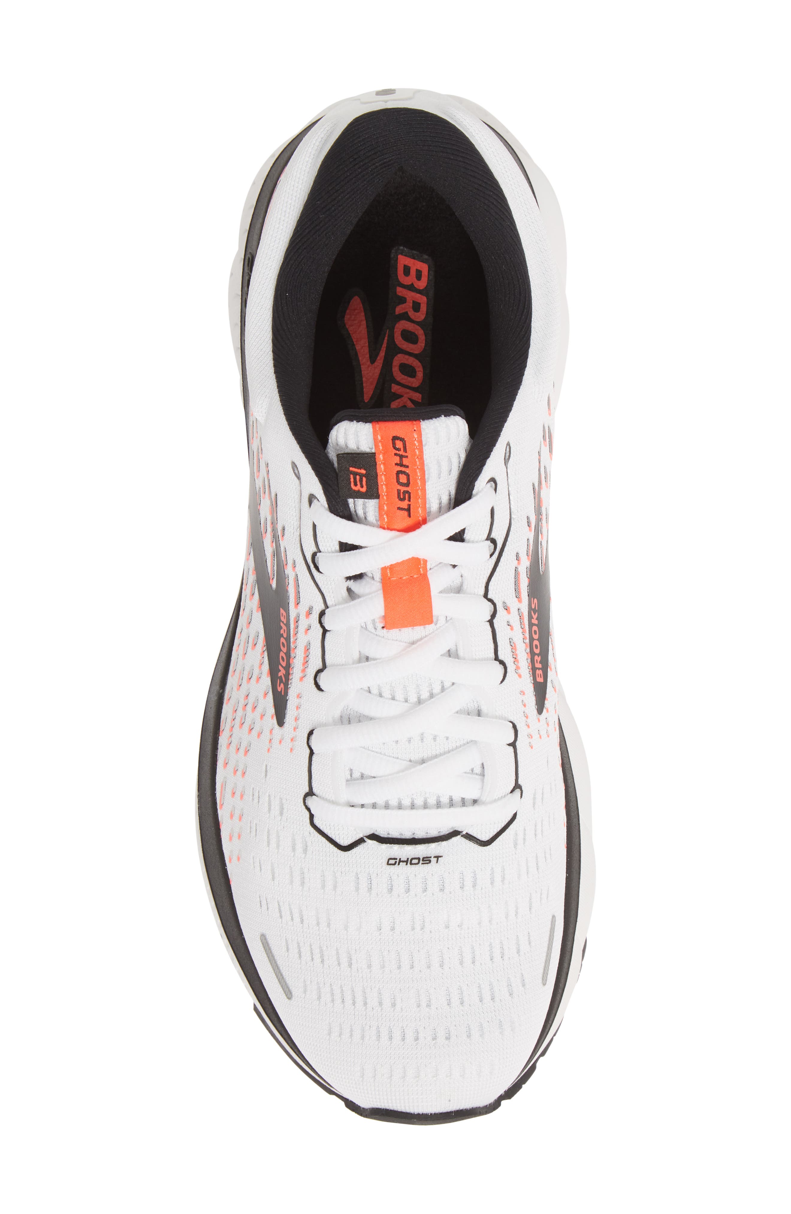 Ghost 13 Running Shoe, Alternate, color, WHITE/PINK/BLACK