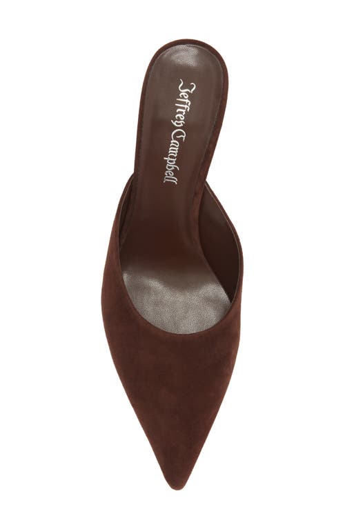 Jeffrey Campbell Unamused Pointed Toe Mule In Burgundy