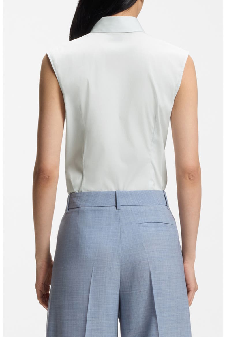Burbella Darted Sleeveless Top, Alternate, color, PALE LAGOON