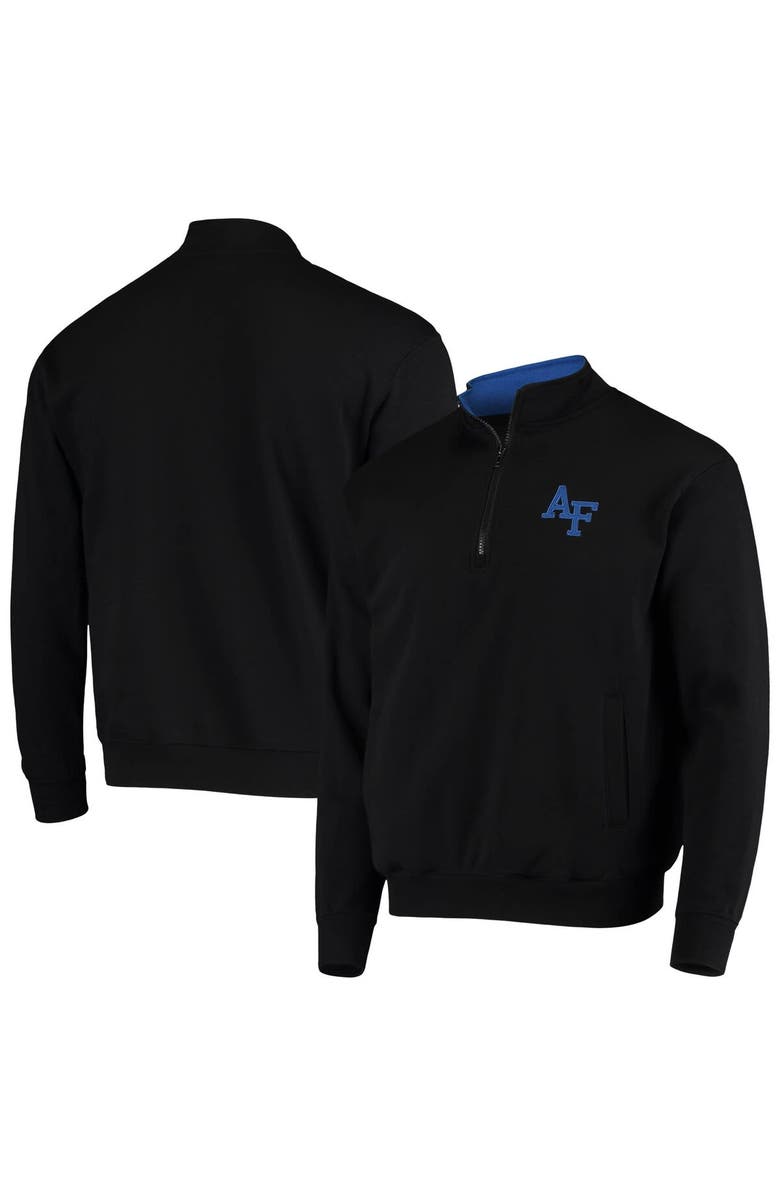 COLOSSEUM Men's Colosseum Black Air Force Falcons Tortugas Logo Quarter-Zip Jacket, Main, color, Black
