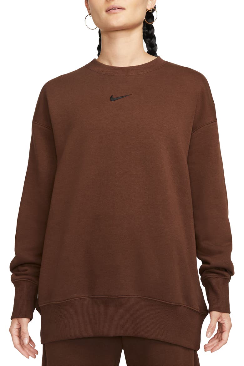 Sportswear Phoenix Sweatshirt, Main, color, CACAO WOW/ BLACK