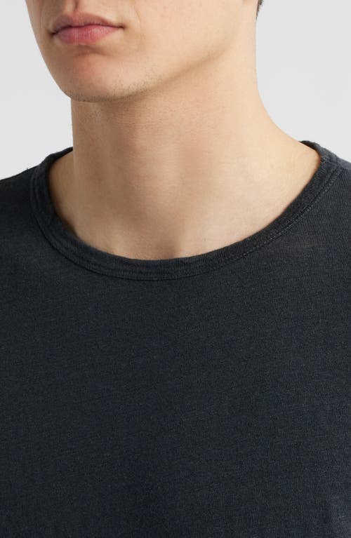 Alex Crane Sun Linen T-shirt In Night