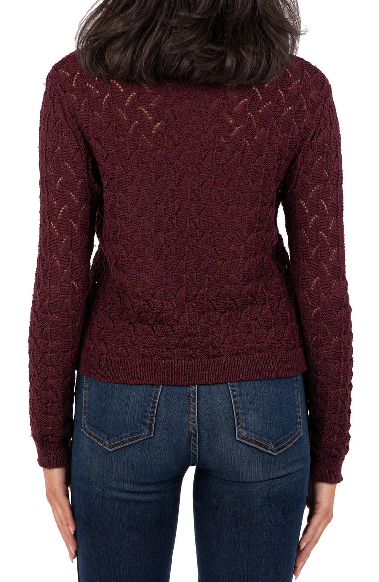 KUT from the Kloth Cosmo Open Stitch Crewneck Sweater, Alternate, color,