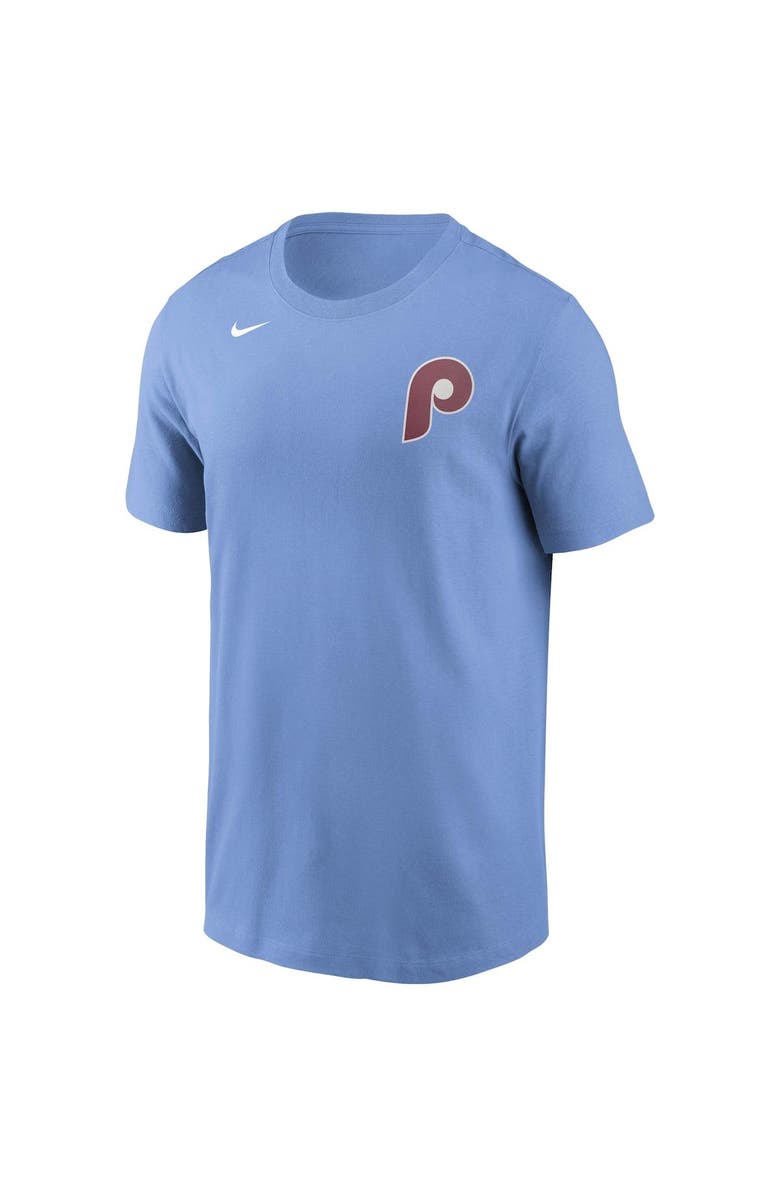 Nike Men's Nike Rhys Hoskins Light Blue Philadelphia Phillies Name & Number T-Shirt, Alternate, color, 