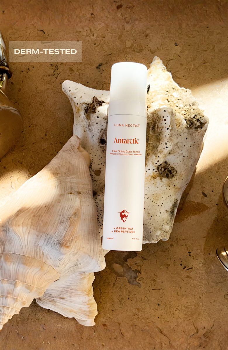 Luna Nectar Antarctic ACV Hair Glass Shine Rinse, Alternate, color, White