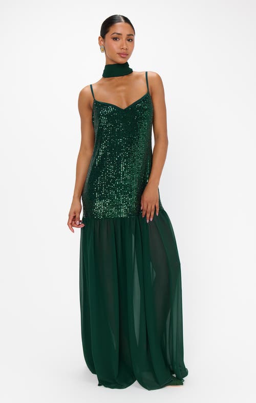 Show Me Your Mumu Dalia Maxi Dress In Green